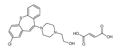 (Z)-but-2-enedioic acid,2-[4-(3-chlorobenzo[b][1]benzothiepin-6-yl)piperazin-1-yl]ethanol Structure