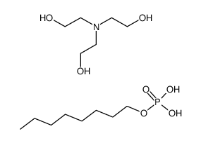 octyl dihydrogen phosphate, compound with 2,2',2''-nitrilotriethanol (1:1) Structure