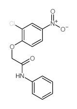 Acetamide,2-(2-chloro-4-nitrophenoxy)-N-phenyl-结构式