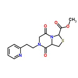 Methyl 5,8-dioxo-7-[2-(2-pyridinyl)ethyl]hexahydro[1,3]thiazolo[3,4-a]pyrazine-3-carboxylate Structure