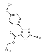 乙基2-氨基-4-(4-甲氧基)-1,3-噻唑-5-羧酸盐结构式