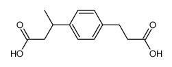 1-<2-Carboxy-ethyl>-4-<β-carboxy-isopropyl>-benzol Structure