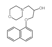 1-morpholin-4-yl-3-naphthalen-1-yloxypropan-2-ol结构式