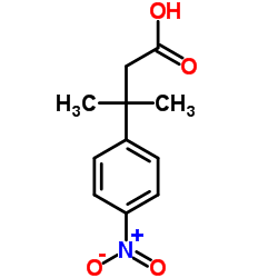 3-Methyl-3-(4-nitrophenyl)butanoic acid Structure