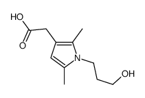 2-[1-(3-hydroxypropyl)-2,5-dimethylpyrrol-3-yl]acetic acid结构式