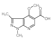 1,3-Dimethyl-4-methoxypyrazolo-[3,4-b]pyridine-5-carboxylic acid Structure