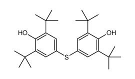 2,6-ditert-butyl-4-(3,5-ditert-butyl-4-hydroxyphenyl)sulfanylphenol结构式