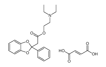 (E)-but-2-enedioic acid,2-(diethylamino)ethyl 2-(2-phenyl-1,3-benzodioxol-2-yl)acetate Structure