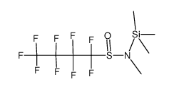 1,1,2,2,3,3,4,4,4-nonafluoro-N-methyl-N-(trimethylsilyl)butane-1-sulfinamide结构式