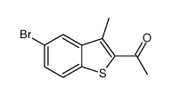 1-(5-Bromo-3-methyl-1-benzothiophen-2-yl)ethanone结构式