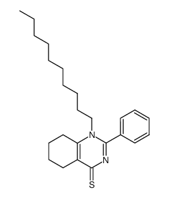 1-decyl-2-phenyl-5,6,7,8-tetrahydro-1H-quinazoline-4-thione Structure