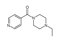 Piperazine, 1-ethyl-4-(4-pyridinylcarbonyl)- (9CI) structure