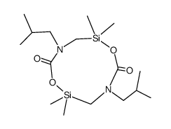 4,9-diisobutyl-2,2,7,7-tetramethyl-[1,6,4,9,2,7]dioxadiazadisilecane-5,10-dione Structure