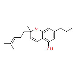 (+)-2-Methyl-2-(4-methyl-3-pentenyl)-7-propyl-2H-1-benzopyran-5-ol Structure