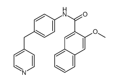 3-Methoxy-N-[4-(4-pyridinylmethyl)phenyl]-2-naphthamide结构式