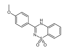 3-(4-methoxyphenyl)-4H-1λ6,2,4-benzothiadiazine 1,1-dioxide结构式