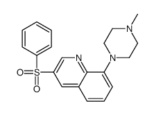 3-(benzenesulfonyl)-8-(4-methylpiperazin-1-yl)quinoline结构式