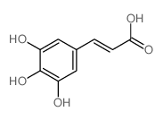 3,4,5-三羟基肉桂酸结构式