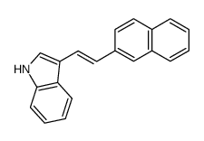 1-(2-naphthyl)-2-(3-indolyl)ethylene结构式