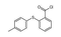 2-(4-methylphenyl)sulfanylbenzoyl chloride结构式