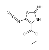 ethyl 2-amino-5-isothiocyanato-1,3-thiazole-4-carboxylate结构式