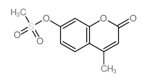 4-methyl-7-methylsulfonyloxy-chromen-2-one结构式