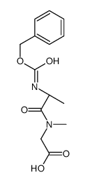 2-[methyl-[(2S)-2-(phenylmethoxycarbonylamino)propanoyl]amino]acetic acid结构式