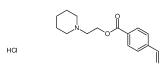 2-piperidin-1-ylethyl 4-ethenylbenzoate,hydrochloride结构式