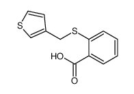 2-(thiophen-3-ylmethylsulfanyl)benzoic acid Structure