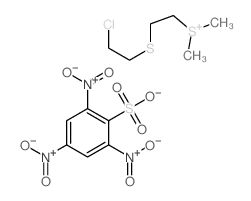 2-(2-chloroethylsulfanyl)ethyl-dimethylsulfanium,2,4,6-trinitrobenzenesulfonate Structure