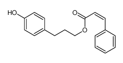 3-(4-hydroxyphenyl)propyl 3-phenylprop-2-enoate结构式