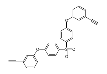 1-ethynyl-3-[4-[4-(3-ethynylphenoxy)phenyl]sulfonylphenoxy]benzene Structure