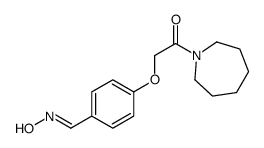 1-(azepan-1-yl)-2-[4-(hydroxyiminomethyl)phenoxy]ethanone Structure