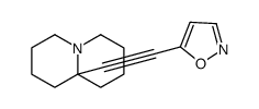 5-[2-(1,2,3,4,6,7,8,9-octahydroquinolizin-9a-yl)ethynyl]-1,2-oxazole Structure