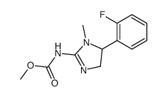 [5-(2-fluoro-phenyl)-1-methyl-4,5-dihydro-1H-imidazol-2-yl]-carbamic acid methyl ester结构式