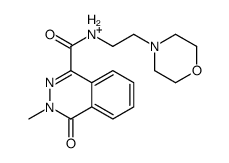 3-methyl-N-(2-morpholin-4-ium-4-ylethyl)-4-oxophthalazine-1-carboxamide Structure