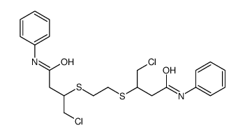 3-[2-(4-anilino-1-chloro-4-oxobutan-2-yl)sulfanylethylsulfanyl]-4-chloro-N-phenylbutanamide结构式