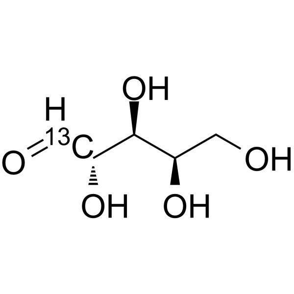 D-Lyxose-13C-2 Structure