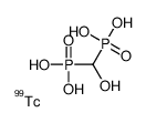 technetium Tc 99m hydroxymethylene diphosphonate structure