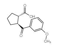 TRANS-2-(3-METHOXYBENZOYL)CYCLOPENTANE-1-CARBOXYLIC ACID结构式