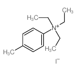 triethyl-(4-methylphenyl)azanium结构式