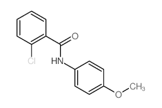 Benzamide,2-chloro-N-(4-methoxyphenyl)-结构式