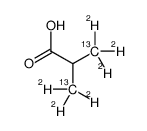 3,3,3-trideuterio-2-(trideuteriomethyl)propanoic acid Structure