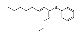 (E)-1-butylidene-2-heptenyl phenyl sulfide Structure