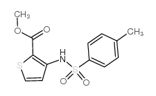 3-{[(4-甲基苯基)磺酰基]氨基}-2-噻吩羧酸甲酯结构式