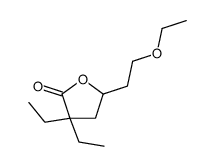 2(3H)-Furanone,5-(2-ethoxyethyl)-3,3-diethyldihydro-(9CI) Structure