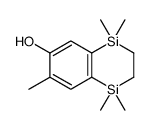 1,1,4,4,7-pentamethyl-2,3-dihydro-1,4-benzodisilin-6-ol Structure