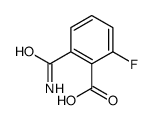 2-carbamoyl-6-fluorobenzoic acid Structure