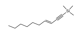 (E)-1-(trimethylsilyl)-3-decen-1-yne Structure