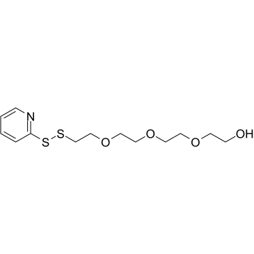 (2-Pyridyldithio)-PEG4-alcohol结构式